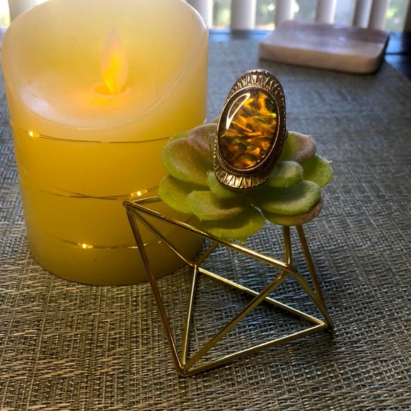 #64 🐯Stunning Silver and Tigers Eye Large Ring 🐯 - Picture 4 of 14